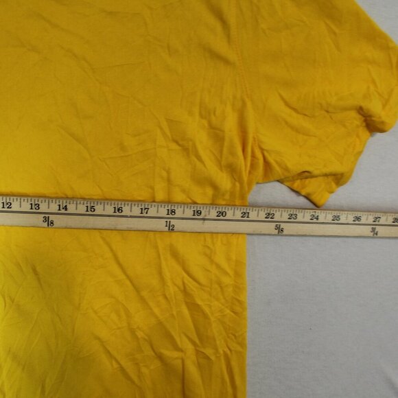 Nike Running Dri Fit Men Bright Yellow T-Shirt Short Sleeve Size XLT - Picture 5 of 7